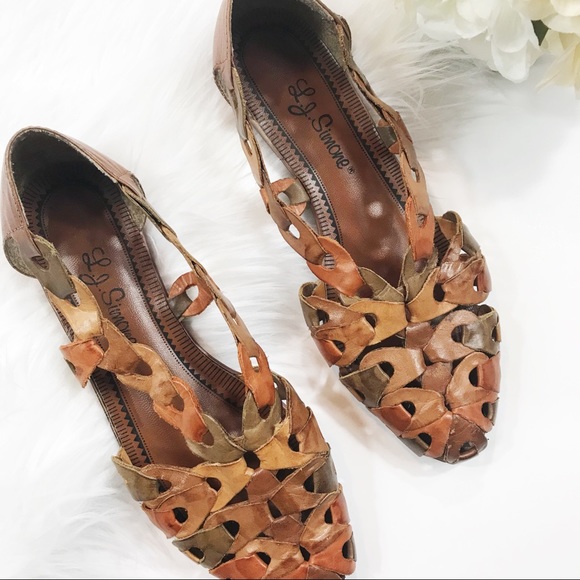 Vintage Shoes - Vintage L.J. Simone leather flats